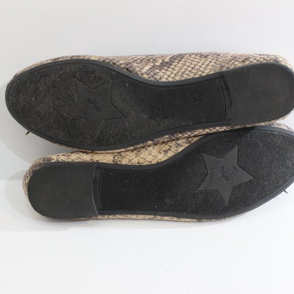 SAM EDELMAN Circus Snakeskin Print Ballet Flats - Picture 6 of 8